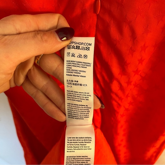 Topshop red star print dress - Picture 6 of 6